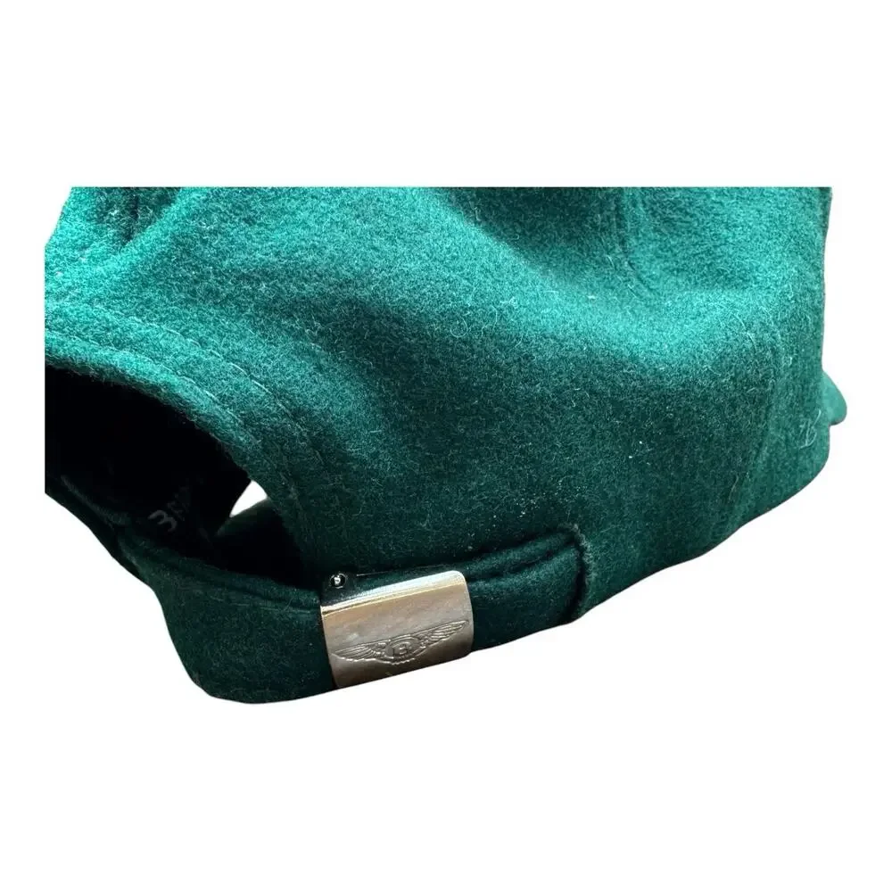 VTG Bentley Motors Green Wool Baseball Cap Hat Adjustable Strapback OSFA Rare